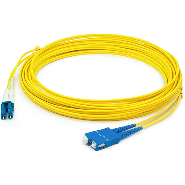 Addon 92M Lc (Male) To Sc (Male) Straight Yellow Os2 Duplex Lszh Fiber Patch Cable