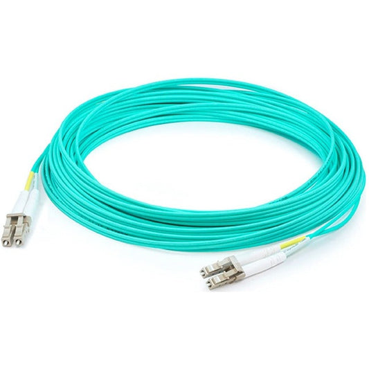 Addon 98M Lc (Male) To Lc (Male) Straight Aqua Om4 Duplex Lszh Fiber Patch Cable