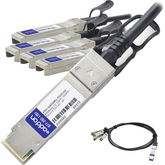 Addon Arista Networks Cab-Q-S-1M To Multiple Oem Compatible Taa Compliant 40Gbase-Cu Qsfp+ To 4Xsfp+ Direct Attach Cable (Passive Twinax, 1M)