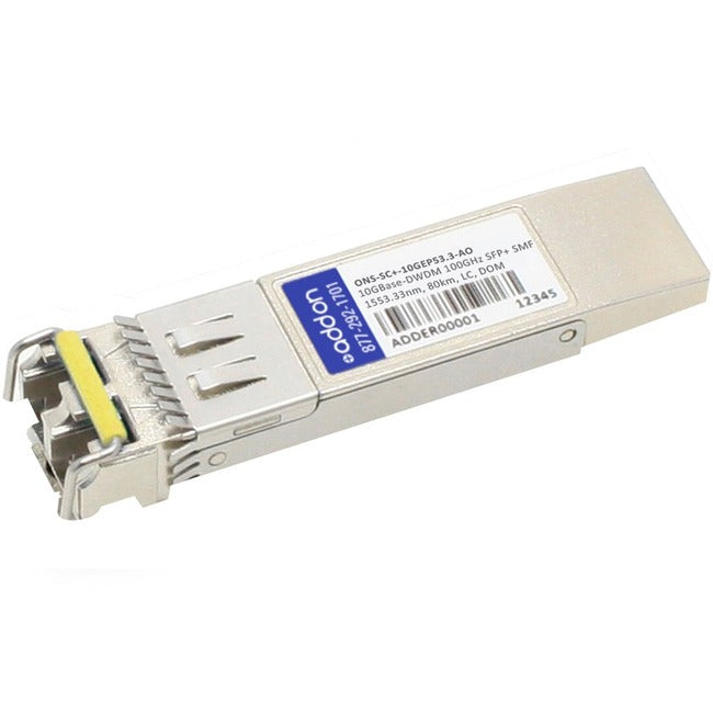 Addon Cisco Ons Ons-Sc+-10Gep53.3 Compatible Taa Compliant 10Gbase-Dwdm 100Ghz Sfp+ Transceiver (Smf, 1553.33Nm, 80Km, Lc, Dom)
