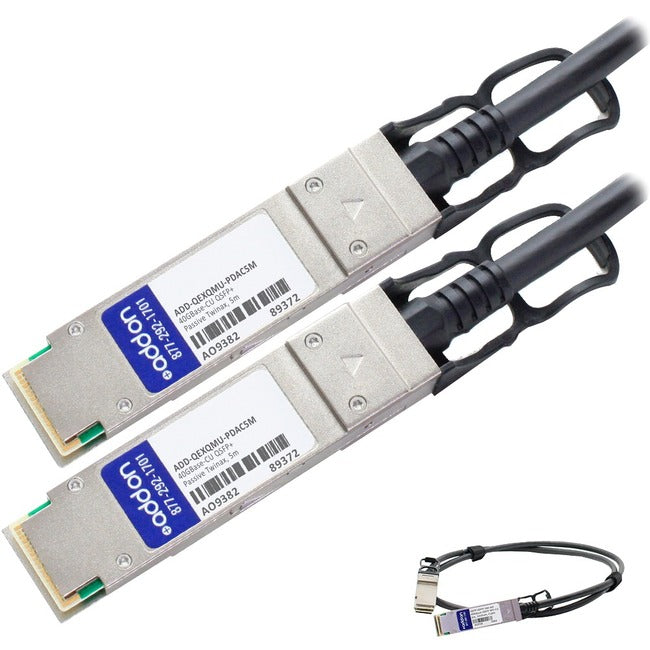 Addon Extreme Networks 10323 To Multiple Oem Compatible Taa Compliant 40Gbase-Cu Qsfp+ To Qsfp+ Direct Attach Cable (Passive Twinax, 5M)