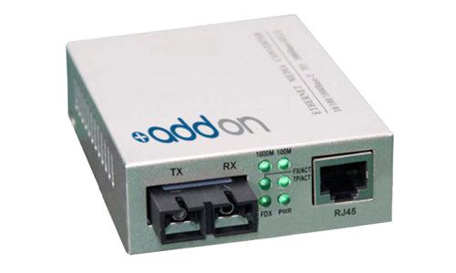 Addon Networks 1000Btx-1000Blx Network Media Converter 1000 Mbit/S 1310 Nm Grey