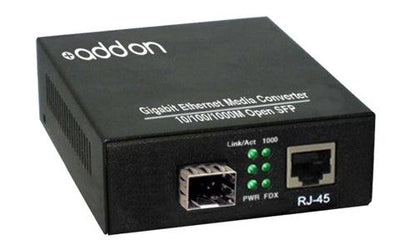 Addon Networks 1000Btx-Spf Network Media Converter 1000 Mbit/S Black