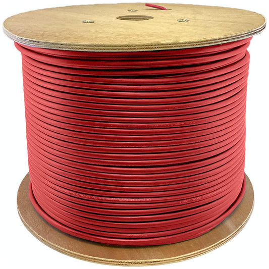 Addon Networks 1000Ft Non-Terminated Red Cat6A Utp Pvc Copper Patch Cable