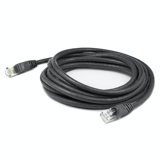 Addon Networks 100Ft Rj-45 (Male) To Rj-45 (Male) Black Cat6 Utp Pvc Copper Patch Cable