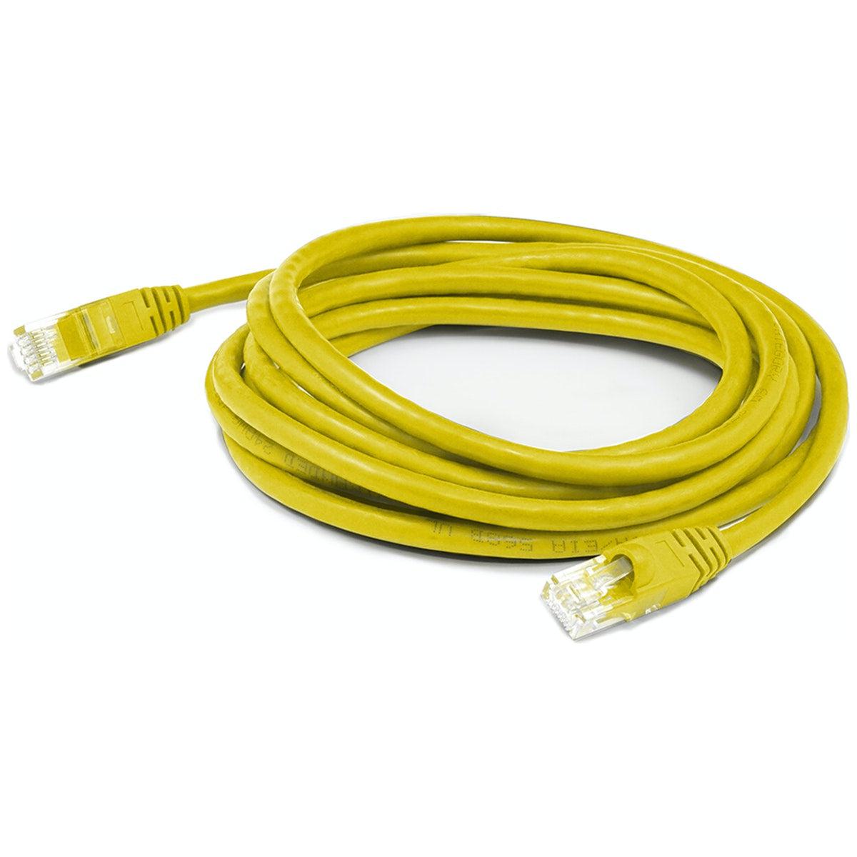 Addon Networks 10Ft Rj-45 (Male) To Rj-45 (Male) Shielded Straight Yellow Cat6 Stp Pvc Copper Patch Cable