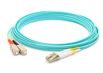 Addon Networks 15M St/Lc Om3 Fibre Optic Cable Blue