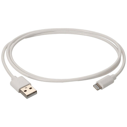 Addon Networks 1M Apple Computer Compatible Usb 2.0 (A) Male To Lightning Male White Cable