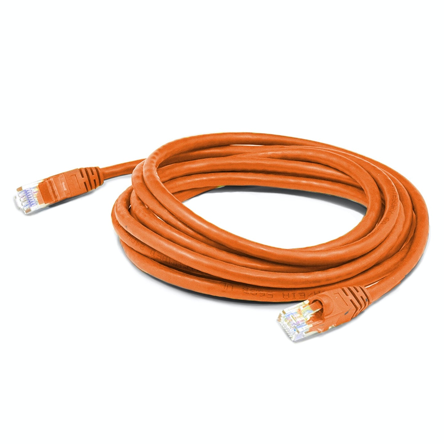 Addon Networks 7Ft Rj-45 (Male) To Rj-45 (Male) Straight Orange Cat5E Utp Pvc Copper Patch Cable