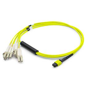 Addon Networks 8M, Mpo/4Xlc Fibre Optic Cable Os1 Yellow