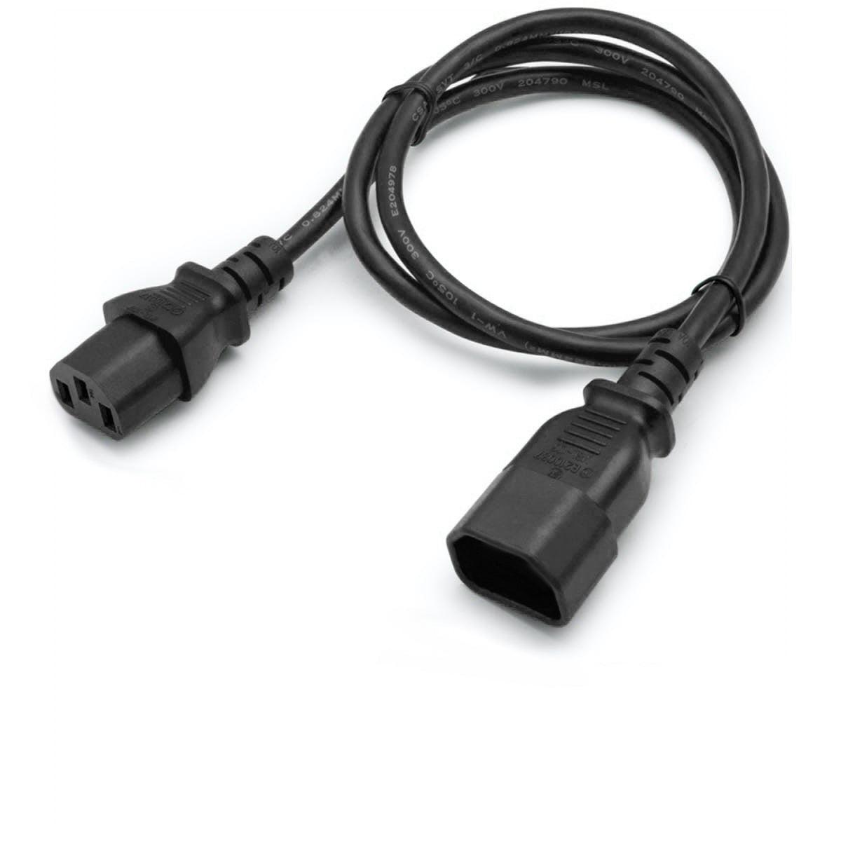 Addon Networks Add-515R2C1418Awg3Ft Power Cable Black 0.3 M Nema 5-15P C14 Coupler