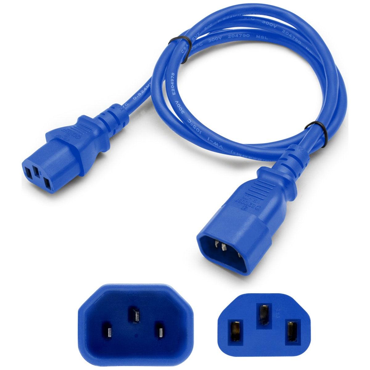 Addon Networks Add-C132C1414Awg4Ftbe Power Cable Blue 1.2 M C13 Coupler C14 Coupler