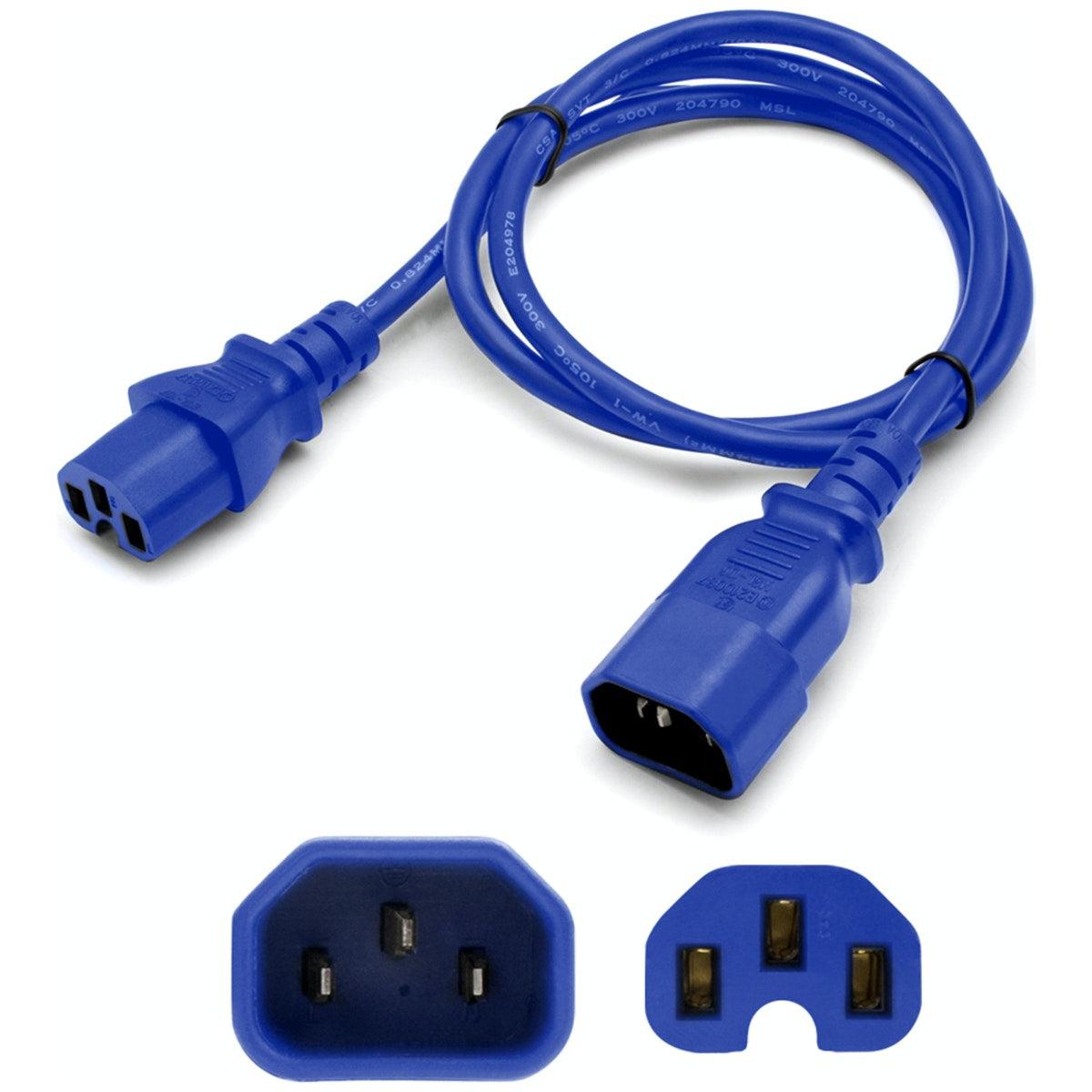 Addon Networks Add-C142C1514Awg6Ft-Be Power Cable Blue 1.8 M Cee7/14 C15 Coupler