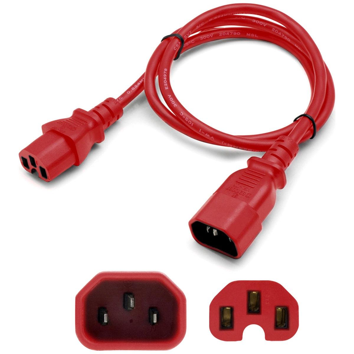 Addon Networks Add-C142C1514Awg8Ftrd Power Cable Red 2.4 M C14 Coupler C15 Coupler