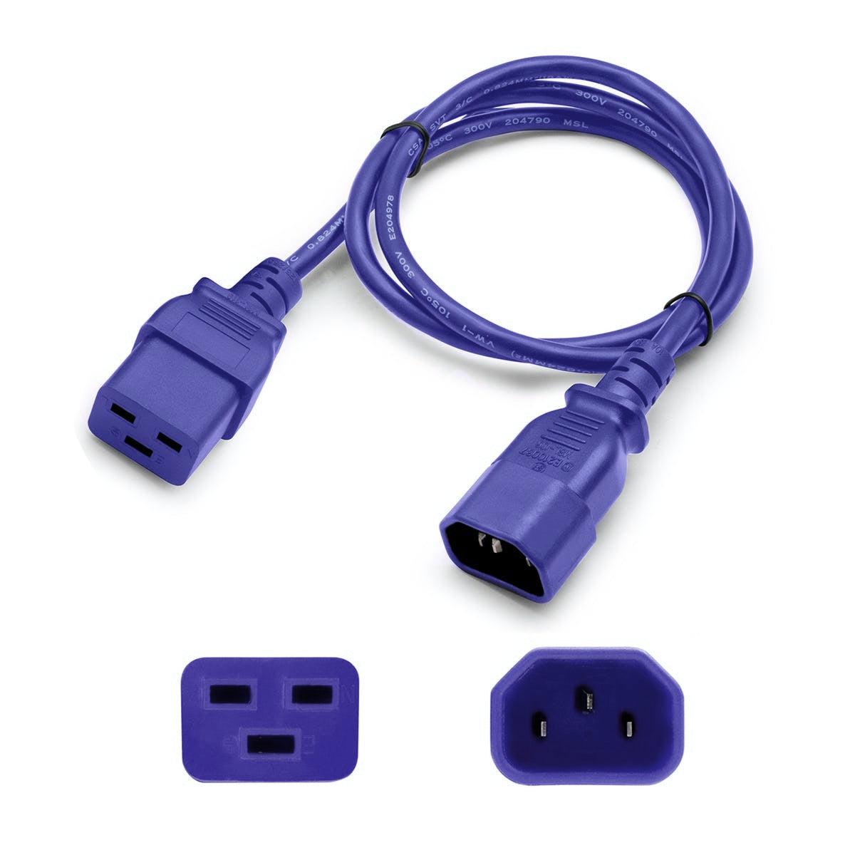 Addon Networks Add-C142C1914Awg4Ftbe Power Cable Blue 1.22 M C14 Coupler C19 Coupler