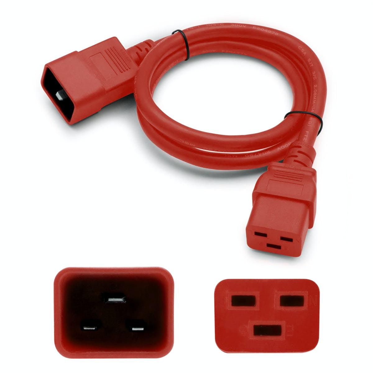Addon Networks Add-C192C2012Awg6Ftrd Power Cable Red 1.83 M C19 Coupler C20 Coupler