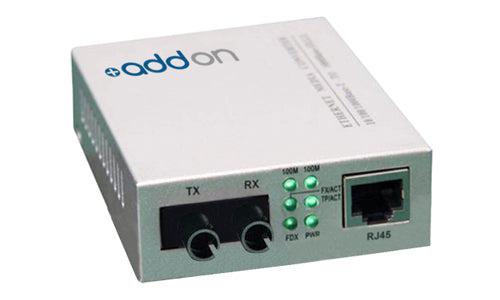 Addon Networks Add-Fmc-Fx-2St Network Media Converter 100 Mbit/S 1310 Nm Single-Mode Grey