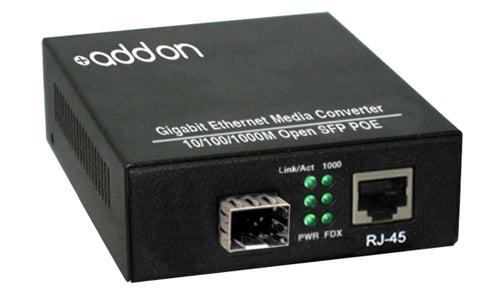 Addon Networks Add-Gmc-Sfp-Poe Network Media Converter 1000 Mbit/S Black