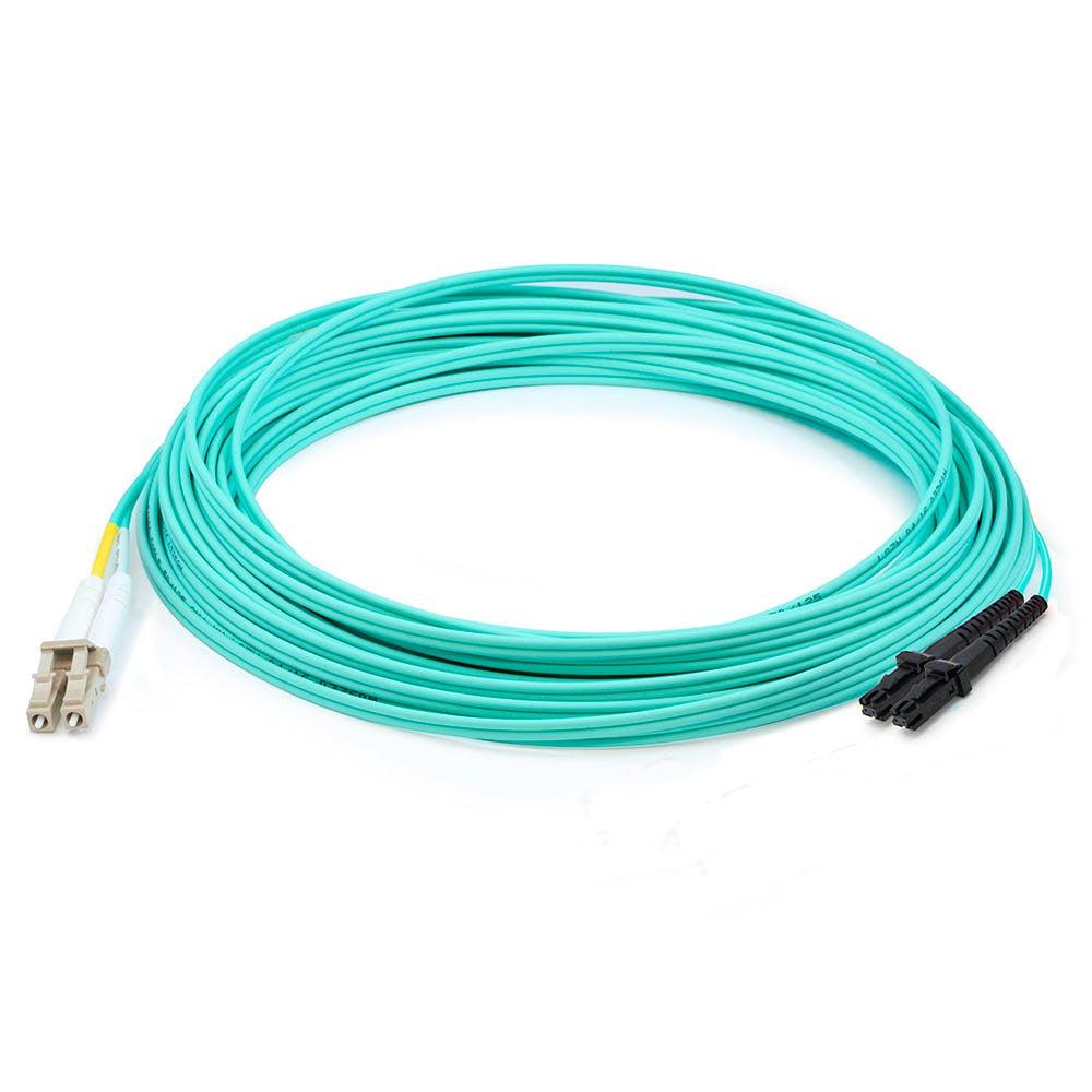 Addon Networks Add-Lc-Mtrj-4M5Om4Lz Fibre Optic Cable 4 M 2X Lc Mt-Rj Lomm Om4 Aqua Colour