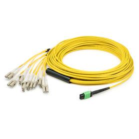 Addon Networks Add-Mpo-4Lc10M9Smfp Fibre Optic Cable 10 M 8X Lc Ofnp Os2 Yellow