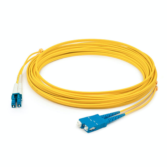 Addon Networks Add-Sc-Lc-15M9Smf-Taa Fibre Optic Cable 15 M Ofnr Os1 Yellow