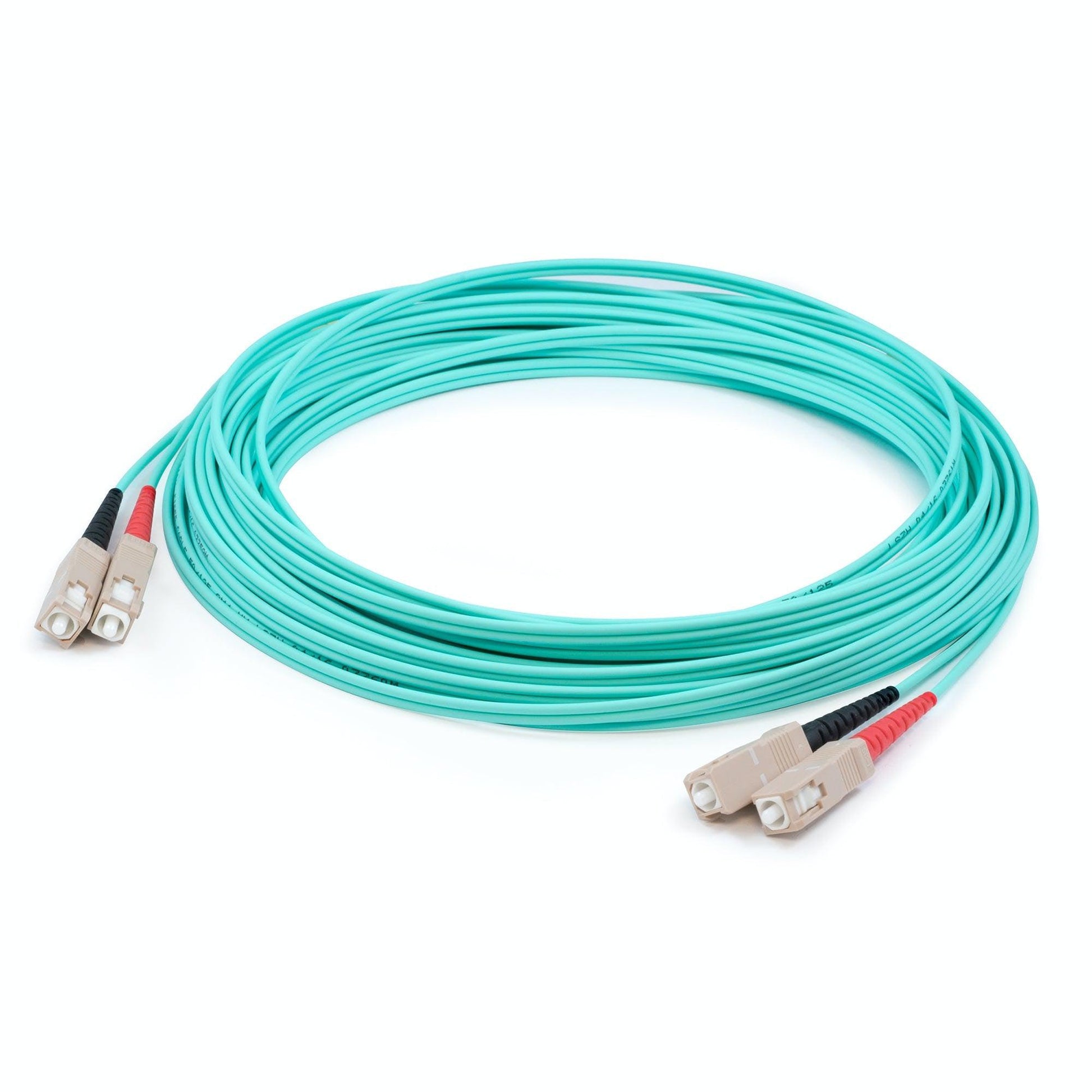 Addon Networks Add-Sc-Sc-19M5Om4 Fibre Optic Cable 19 M 2X Sc Lomm Om4 Aqua Colour