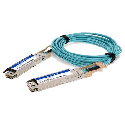 Addon Networks Aoc-O-O-400G-8M-Ao Infiniband Cable Osfp Aqua Colour, Silver