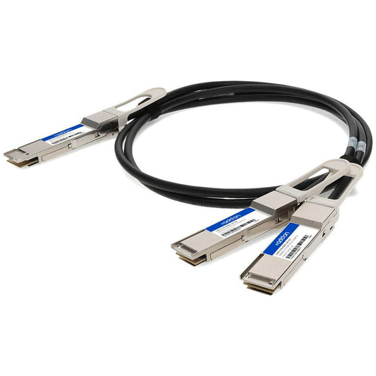 Addon Networks Cab-D-2Q-400G-2-5M-Ao Infiniband Cable 2.5 M Qsfp-Dd 2X Qsfp56 Black, Metallic
