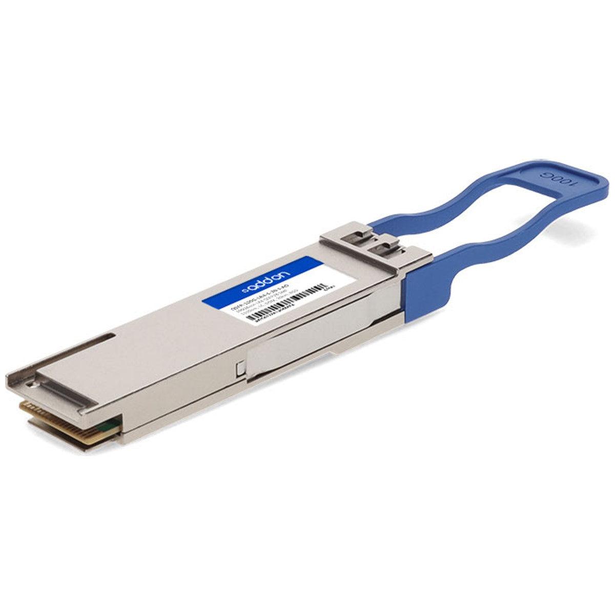 Addon Networks Cisco Qsfp-100G-Lr4-S-20-I Compatible Taa Compliant 100Gbase-Lr4 Qsfp28 Transceiver (Smf, 1310Nm, Lc, Dom, 20Km, Rugged)