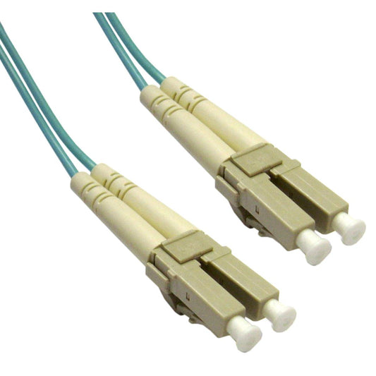 Addon Networks Lc - Lc, Lomm, Om4, 20M Fibre Optic Cable Ofc Turquoise