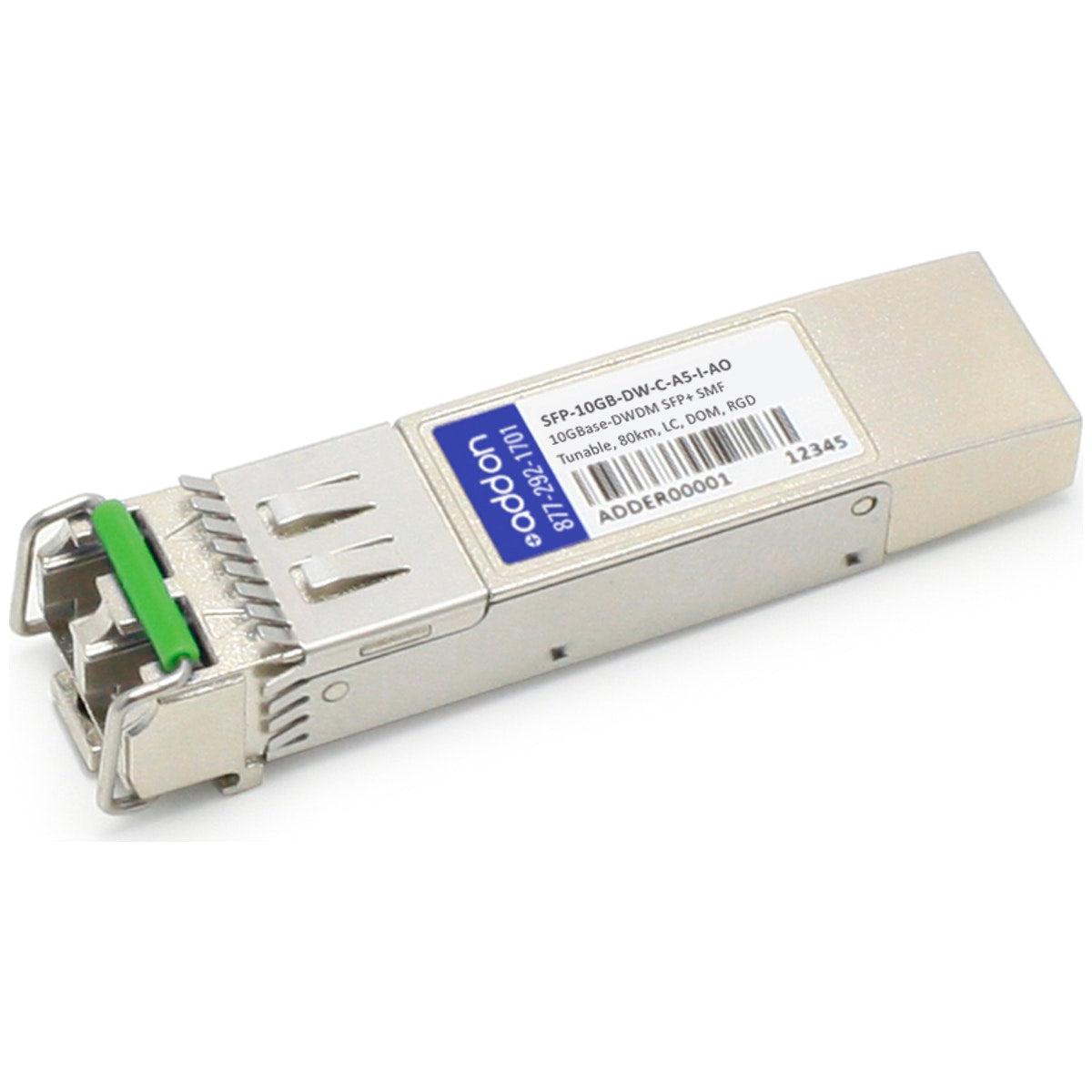 Addon Networks Msa And Taa Compliant 10Gbase-Dwdm 50Ghz Sfp+ Transceiver (Smf, Auto-Tunable, 80Km, Lc, Dom, Rugged)