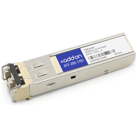 Addon Networks Omnitron 7206-0 Compatible Taa Compliant 1000Base-Sx Sfp Transceiver (Mmf, 850Nm, 550M, Lc)