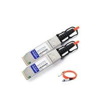 Addon Networks Pan-Qsfp-Aoc-10M-Ao Serial Attached Scsi (Sas) Cable 40000 Gbit/S Stainless Steel, Black