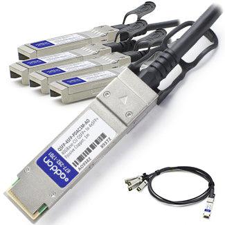 Addon Networks Qsfp-4Sfp-Pdac4M-Ao Infiniband Cable 4 M Qsfp+ 4Xsfp+ Black