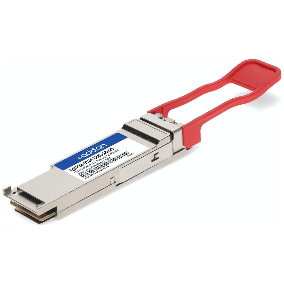 Addon Networks Qsfp28-Otu4-Er4L-Ar-Ao Network Transceiver Module Fiber Optic 100000 Mbit/S 1309 Nm