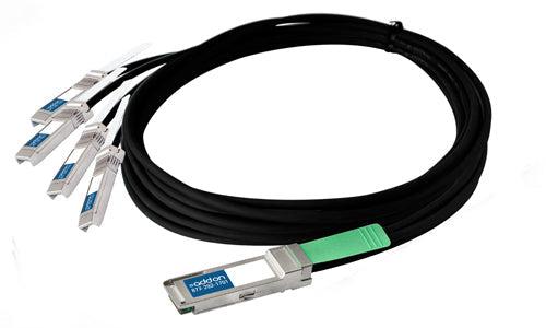 Addon Networks Qsfp+/4Xsfp+, 1M Infiniband Cable Qsfp+ 4 X Sfp+ Black