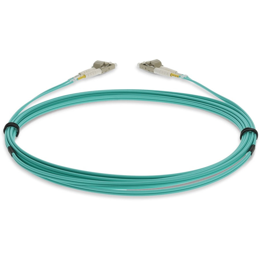 Addon 10M Lc (Male) To Lc (Male) Straight Aqua Om4 Duplex Lszh Fiber Patch Cable