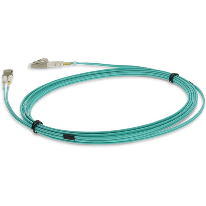 Addon 10M Lc (Male) To Lc (Male) Straight Aqua Om4 Duplex Lszh Fiber Patch Cable