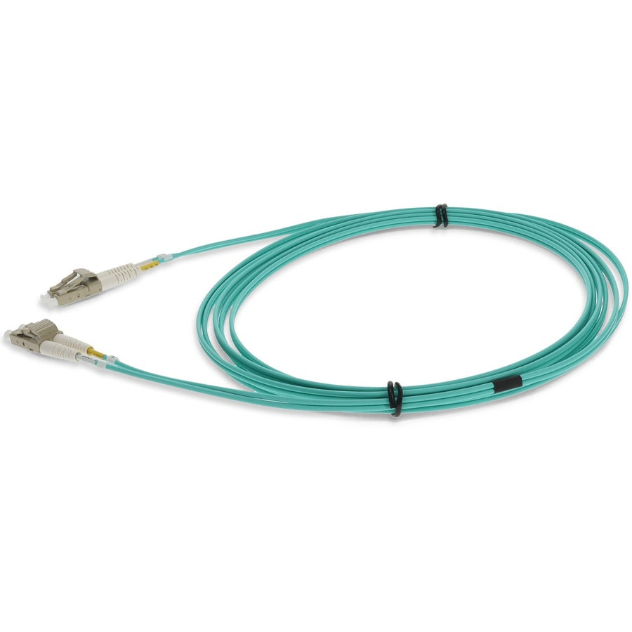 Addon 10M Lc (Male) To Lc (Male) Straight Aqua Om4 Duplex Lszh Fiber Patch Cable