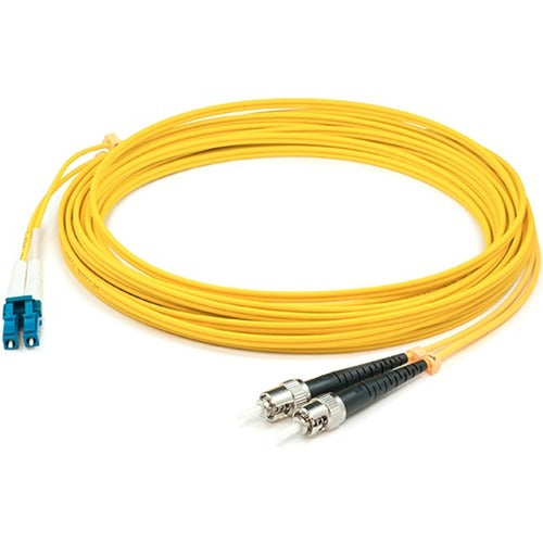 Addon 13M Lc (Male) To St (Male) Straight Yellow Os2 Duplex Lszh Fiber Patch Cable