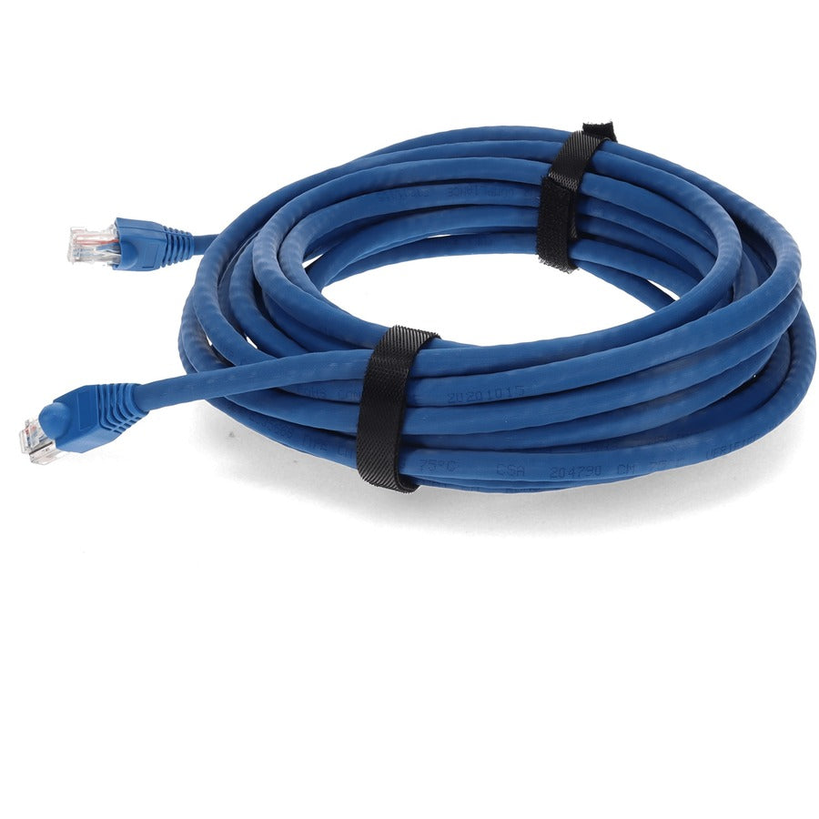 Addon 40Ft Rj-45 (Male) To Rj-45 (Male) Straight Blue Cat6A Utp Pvc Copper Patch Cable