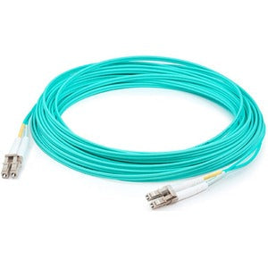 Addon 96M Lc (Male) To Lc (Male) Straight Aqua Om4 Duplex Plenum Fiber Patch Cable