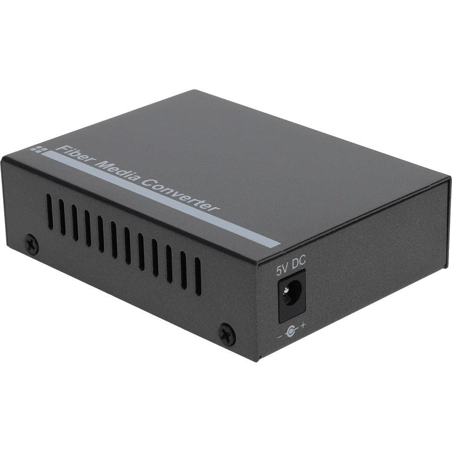 Addon Networks 1000Base-Tx(Rj45) To 1000Base-Lx(St), 1310Nm Network Media Converter 1000 Mbit/S Single-Mode Silver