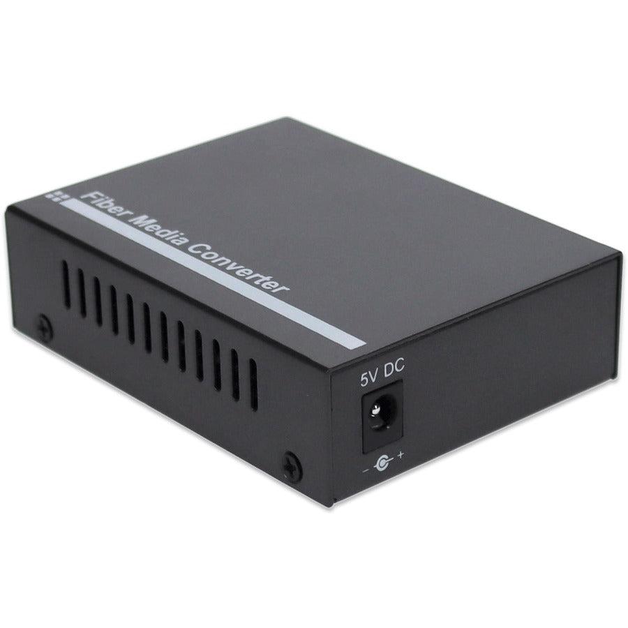 Addon Networks 1000Base-Tx(Rj45) To 1000Base-Sx(St), 850Nm Network Media Converter 1000 Mbit/S Multi-Mode Silver