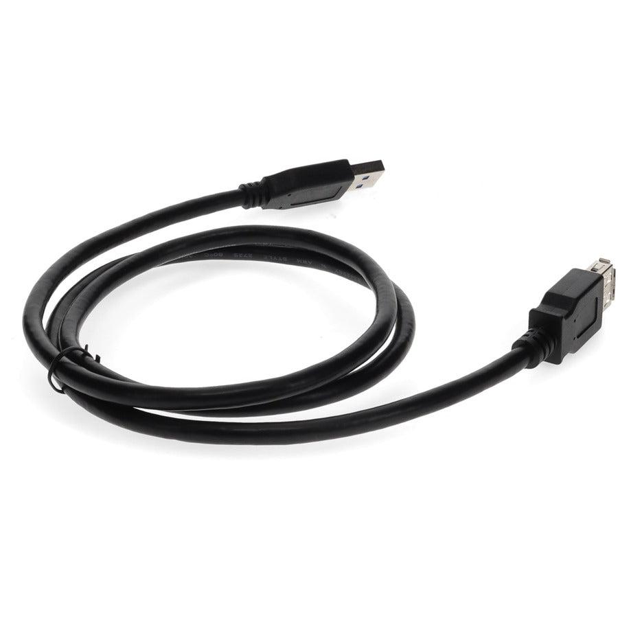 Addon Networks 2M Usb 2.0 (A) Male To Male Black Cable