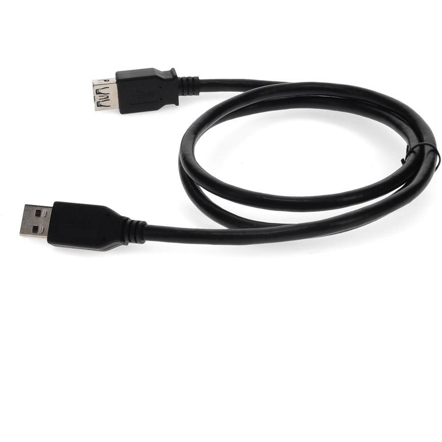 Addon Networks 2M Usb 2.0 (A) Male To Male Black Cable