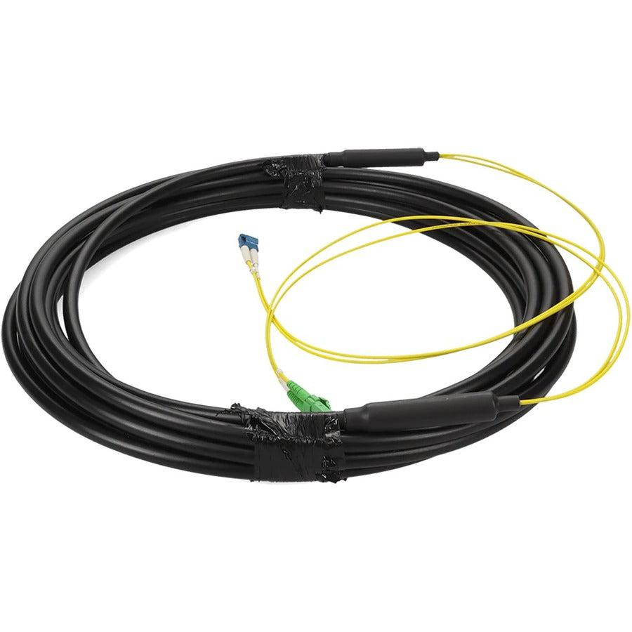 Addon Networks Add-Alc-Lc-10Ms9Smfo Fibre Optic Cable 10 M Ofnr Os2 Black, Yellow