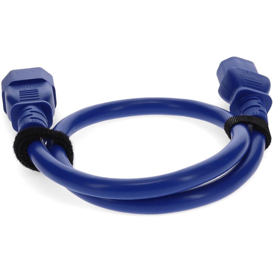 Addon Networks Add-C132C1418Awg3Ftblu Power Cable Blue 0.91 M C14 Coupler C13 Coupler