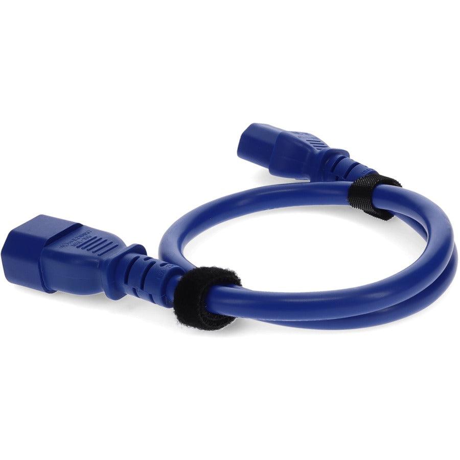 Addon Networks Add-C132C1418Awg3Ftblu Power Cable Blue 0.91 M C14 Coupler C13 Coupler