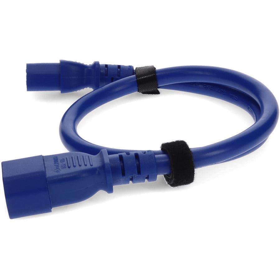 Addon Networks Add-C132C1418Awg3Ftblu Power Cable Blue 0.91 M C14 Coupler C13 Coupler